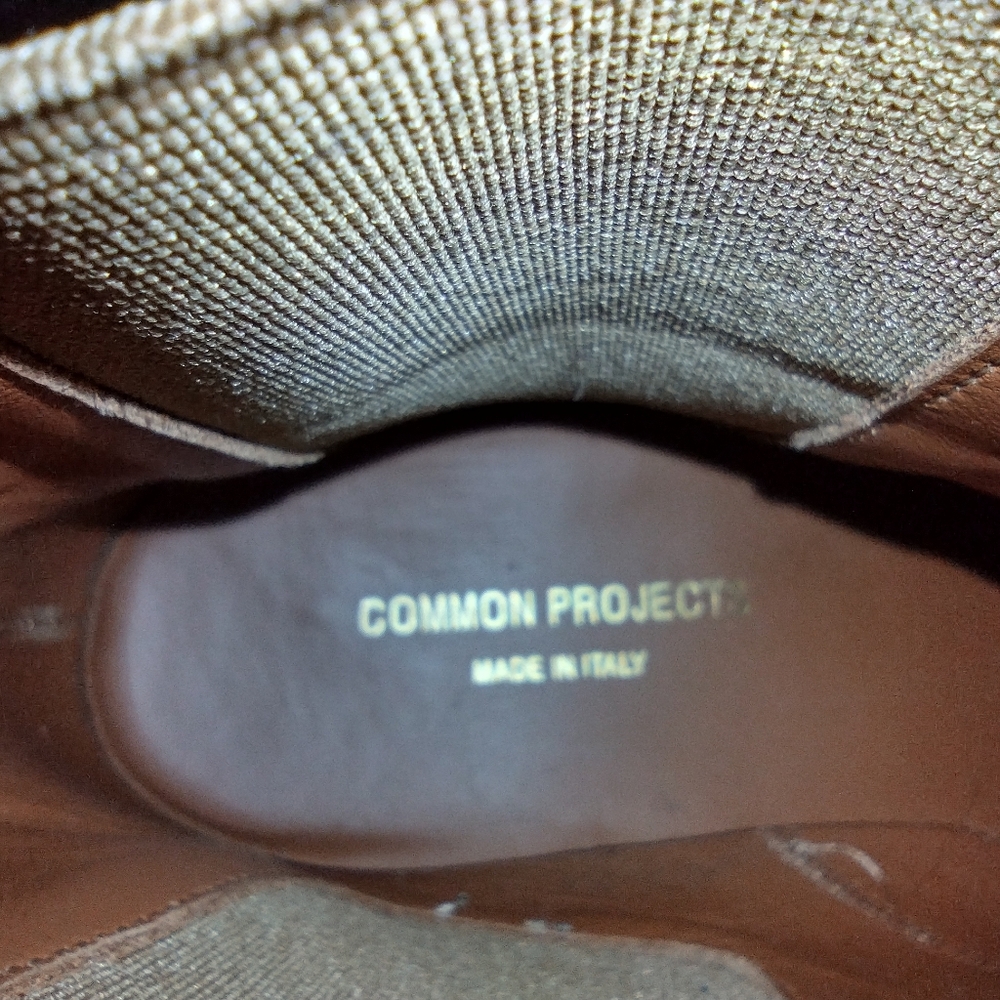 Common Projects Tan Suede Chelsea Boots Size 40 (Men's 7/Women's 10) - Picture 9 of 10